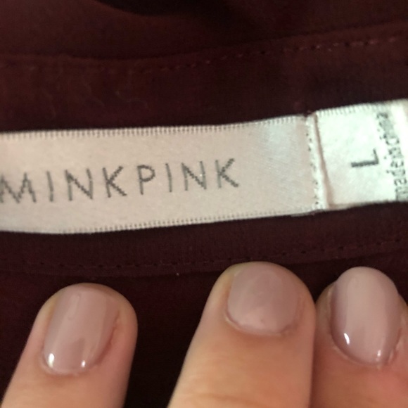 MINKPINK BUTTON DOWN BLOUSE - Picture 8 of 8